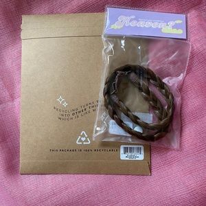 Insert Name Here Braid Band in Mixed Brown
